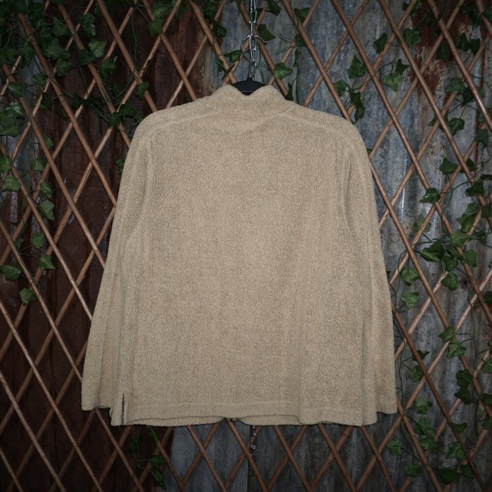 M - Vintage Y2K Ll Bean Sweatshirts sherpa line zip - Picture 3 of 4